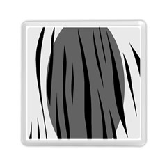 Gray, Black And White Design Memory Card Reader (square) 