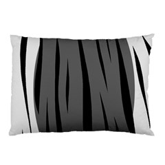 Gray, Black And White Design Pillow Case (two Sides) by Valentinaart