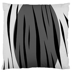 Gray, Black And White Design Standard Flano Cushion Case (one Side)