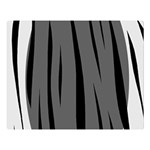 Gray, black and white design Double Sided Flano Blanket (Large)  80 x60  Blanket Front