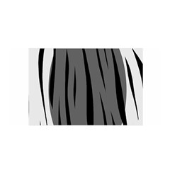 Gray, Black And White Design Satin Wrap by Valentinaart