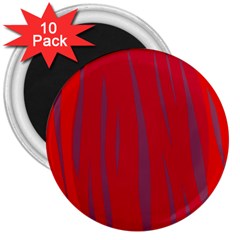 Hot Lava 3  Magnets (10 Pack) 