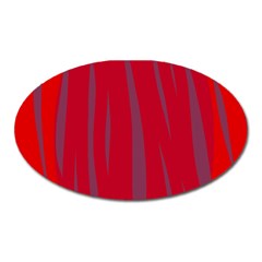 Hot Lava Oval Magnet