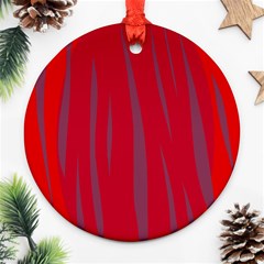 Hot Lava Round Ornament (two Sides) 