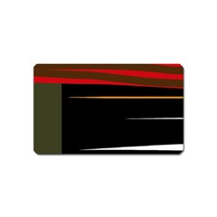 Colorful Lines  Magnet (name Card)