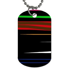 Colorful Lines  Dog Tag (one Side)