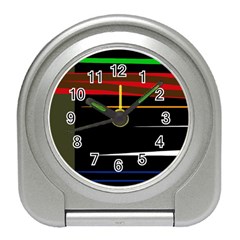 Colorful Lines  Travel Alarm Clocks