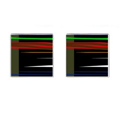 Colorful Lines  Cufflinks (square)