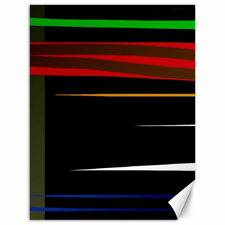 Colorful lines  Canvas 12  x 16  