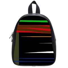 Colorful Lines  School Bags (small) 