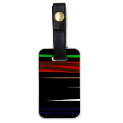 Colorful Lines  Luggage Tags (one Side) 