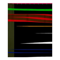 Colorful Lines  Shower Curtain 60  X 72  (medium)  by Valentinaart