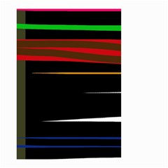 Colorful Lines  Small Garden Flag (two Sides)