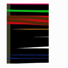 Colorful Lines  Large Garden Flag (two Sides)