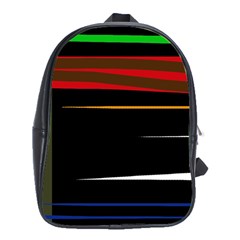 Colorful Lines  School Bags (xl) 