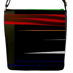 Colorful Lines  Flap Messenger Bag (s)