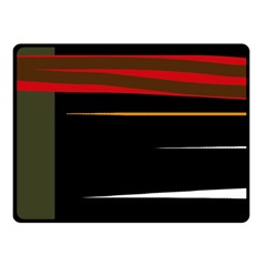 Colorful Lines  Double Sided Fleece Blanket (small) 