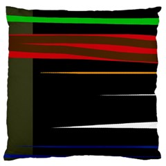 Colorful Lines  Standard Flano Cushion Case (one Side)