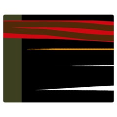 Colorful Lines  Double Sided Flano Blanket (medium) 