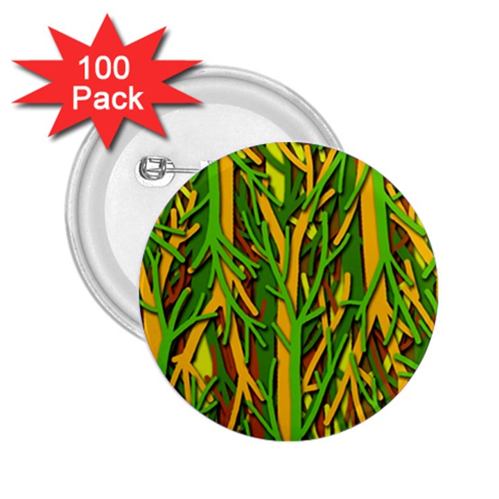 Upside-down forest 2.25  Buttons (100 pack) 