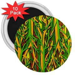 Upside-down Forest 3  Magnets (10 Pack) 