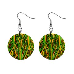 Upside-down Forest Mini Button Earrings