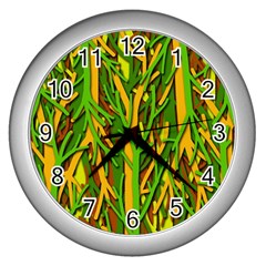 Upside-down Forest Wall Clocks (silver)  by Valentinaart