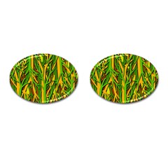 Upside-down Forest Cufflinks (oval)