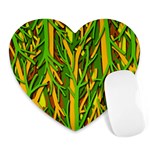 Upside-down forest Heart Mousepads Front