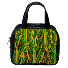 Upside-down Forest Classic Handbags (one Side) by Valentinaart