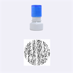 Upside-down forest Rubber Round Stamps (Small) 1.12 x1.12  Stamp