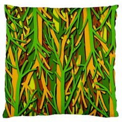 Upside-down Forest Large Cushion Case (one Side) by Valentinaart