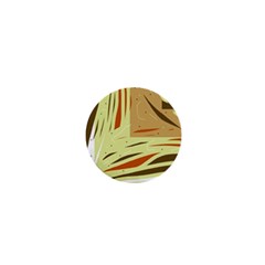 Brown Decorative Design 1  Mini Buttons