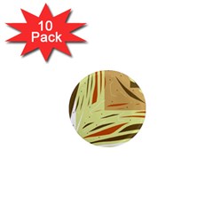 Brown Decorative Design 1  Mini Magnet (10 Pack) 