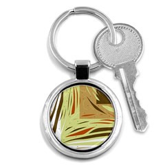 Brown Decorative Design Key Chains (round) 