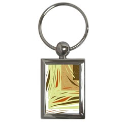 Brown Decorative Design Key Chains (rectangle)  by Valentinaart