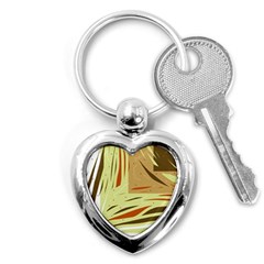 Brown Decorative Design Key Chains (heart) 