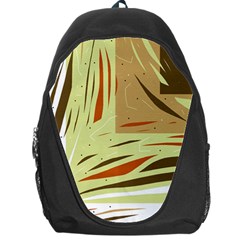 Brown Decorative Design Backpack Bag