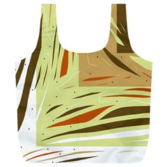 Brown Decorative Design Full Print Recycle Bags (l)  by Valentinaart