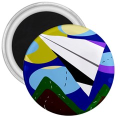 Paper Airplane 3  Magnets by Valentinaart