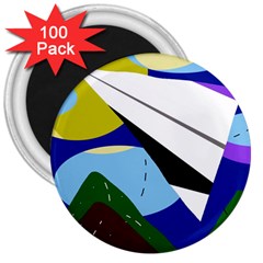 Paper Airplane 3  Magnets (100 Pack) by Valentinaart