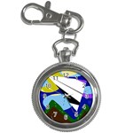 Paper airplane Key Chain Watches Front