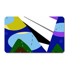 Paper Airplane Magnet (rectangular)