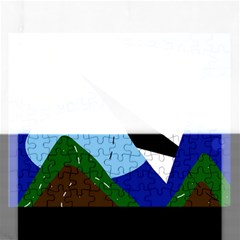 Paper Airplane Rectangular Jigsaw Puzzl