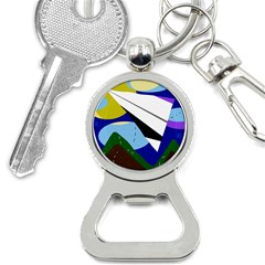 Paper Airplane Bottle Opener Key Chains