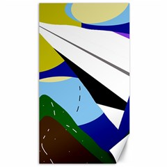 Paper Airplane Canvas 40  X 72   by Valentinaart