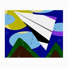 Paper Airplane Small Glasses Cloth (2-side) by Valentinaart