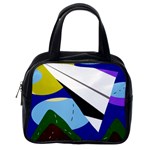 Paper airplane Classic Handbags (One Side) Front