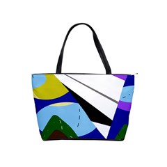 Paper Airplane Shoulder Handbags by Valentinaart