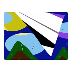 Paper Airplane Double Sided Flano Blanket (mini)  by Valentinaart